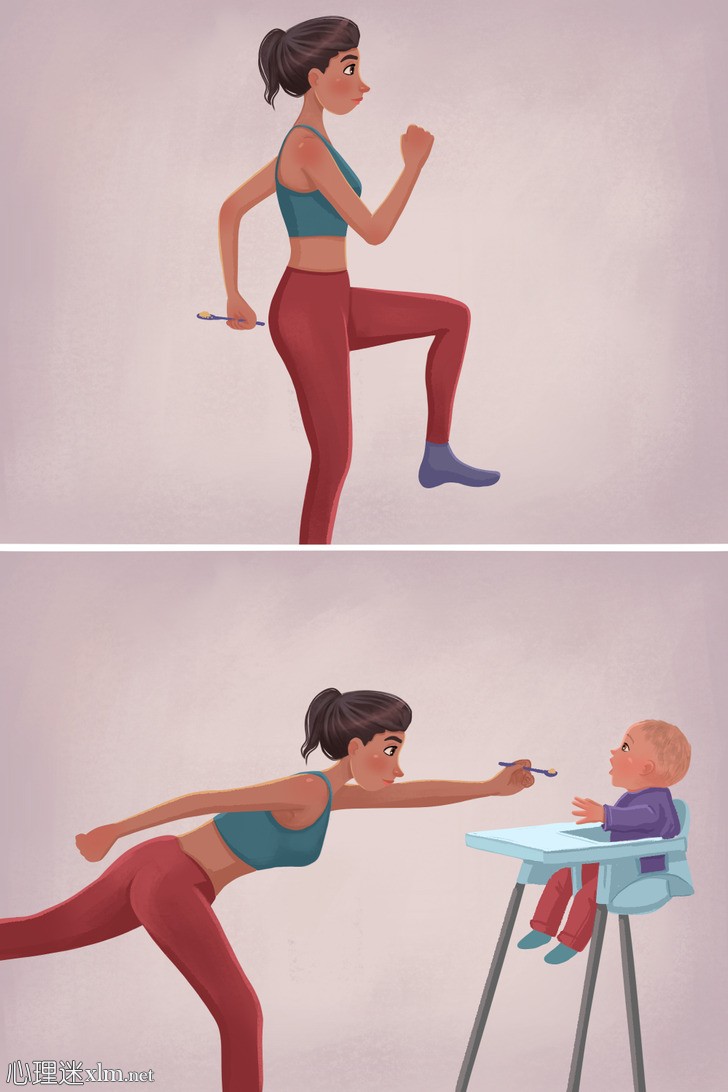 9种简单的运动，即使是忙碌的妈妈也能做